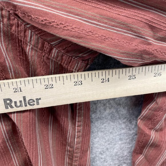 Indigo Palms Shirt Men Extra Large Adult Brown Casual Button Down Outdoors - Picture 9 of 13